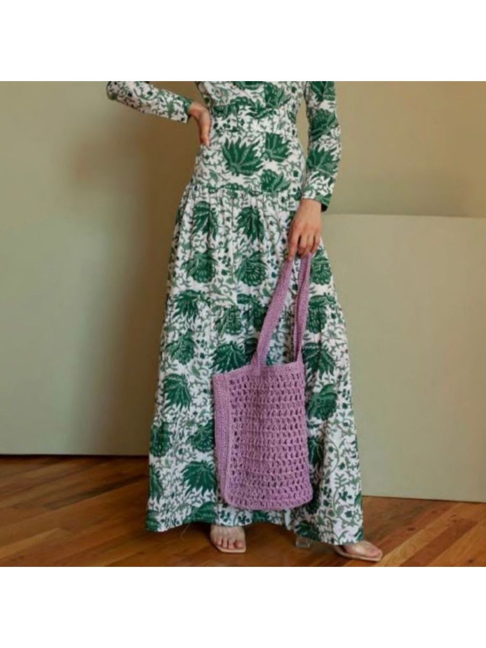 NWT Guadalupe Design Purple Woven Mali Bag Tote